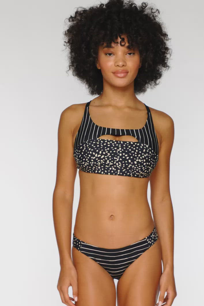 Swim Systems Zoe Bralette Bikini Top in Black Sand – Wayward Co.